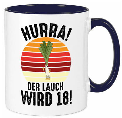 Hurra der lauch wird 18 | 18. Geburtstag Ehrentag lustiger Spruch Geschenk