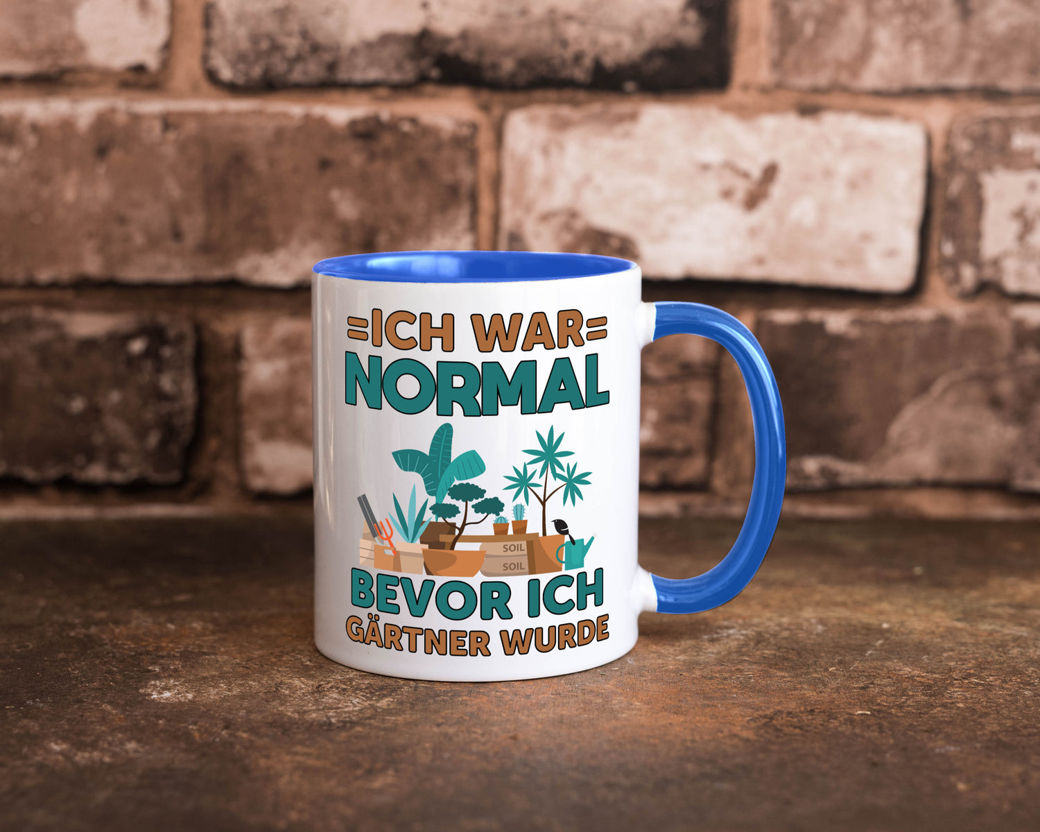 Ich war normal bevor Gärtner wurde | Garten lustiger Spruch Geschenk Humor