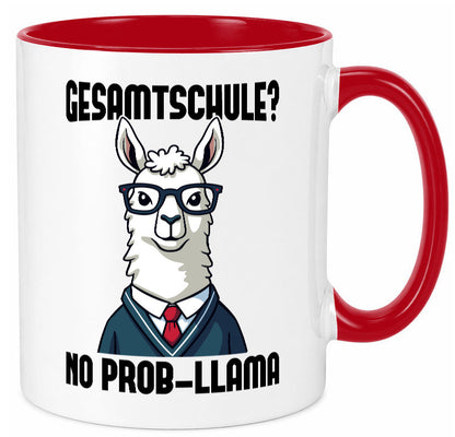 Gesammtschule | no prob-llama Einschuldung Humor Geschenkidee Tasse
