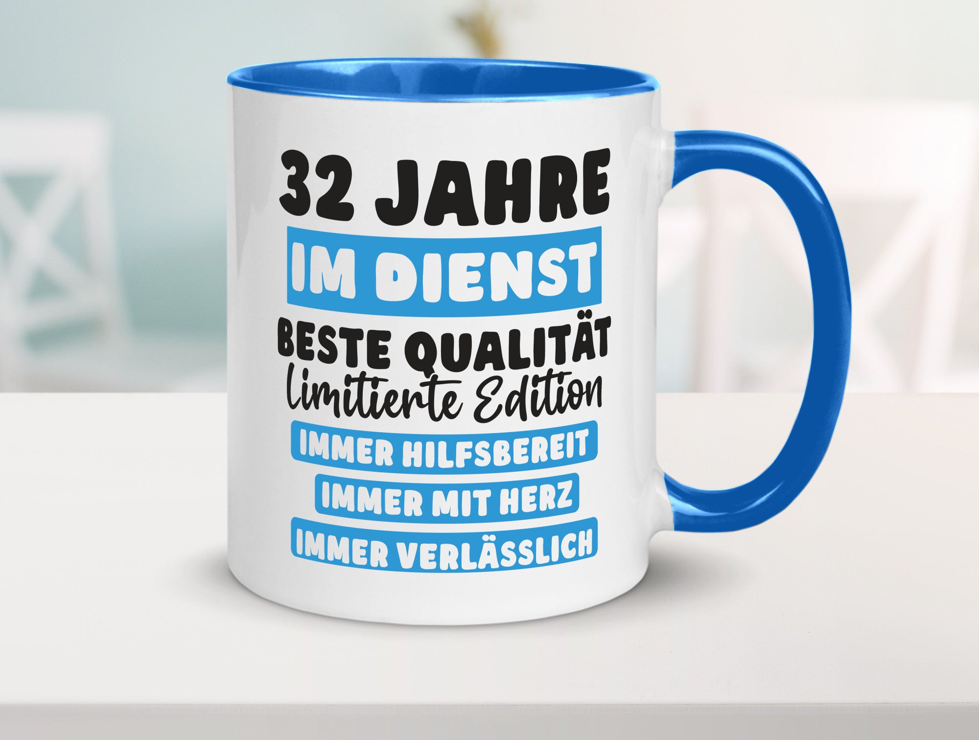32 Jahre im Dienst | Jubiläum Arbeit v6 Geschenk Kollegen Büro lustiger Spruch