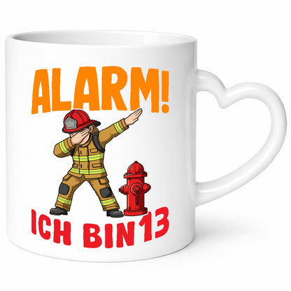 13. Geburtstag | 13 Jahre Feuerwehr Junge Humor Geschenkidee Tasse