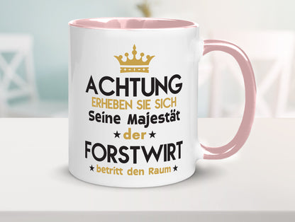Seine Majestät Forstwirt | Waldarbeiter Humor Arbeit Kollegen Büro Geschenkidee Tasse