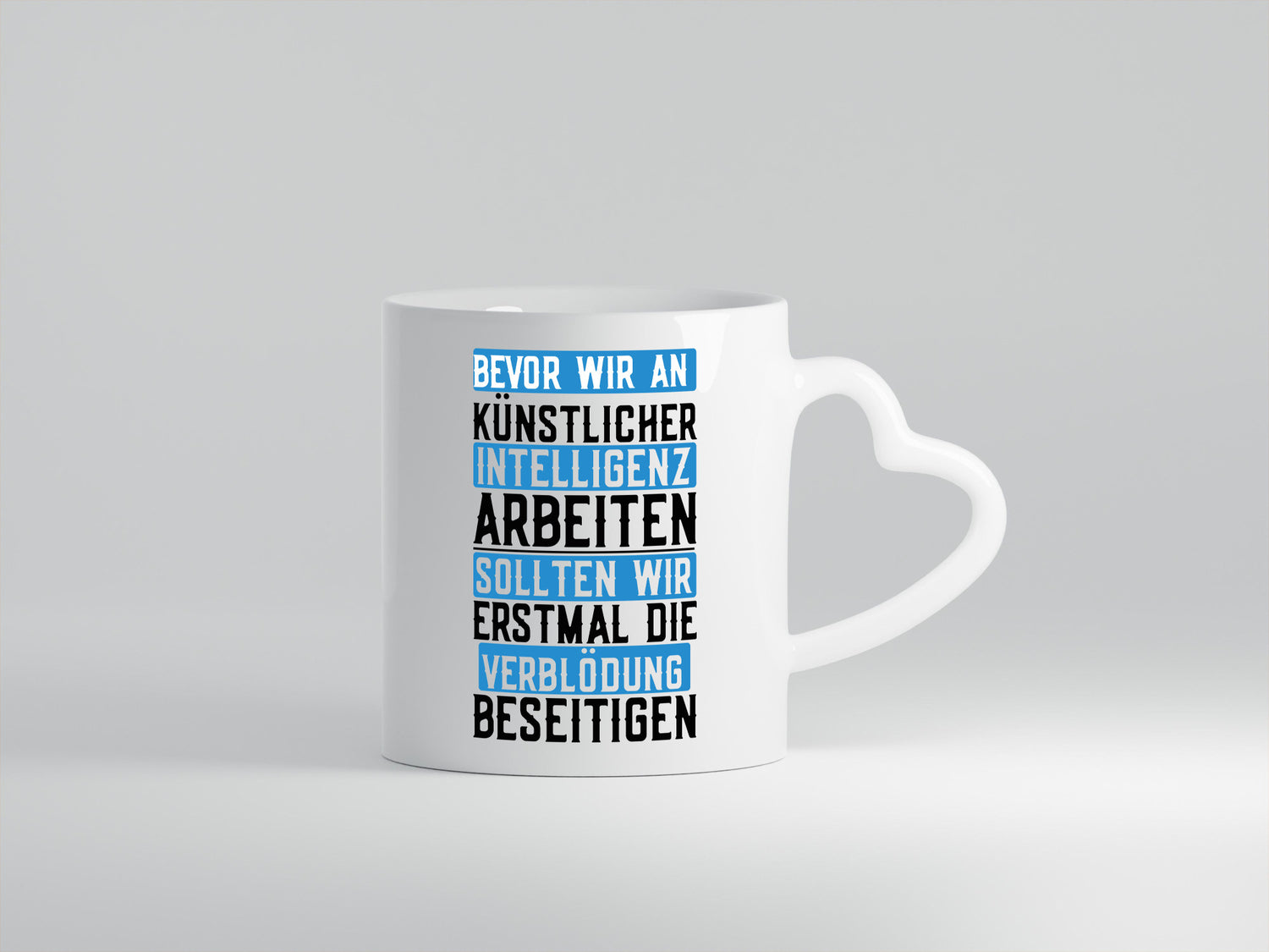 Künstliche Intelligenz | KI AI Verblödung Dummheit Geschenk Humor Geschenkidee