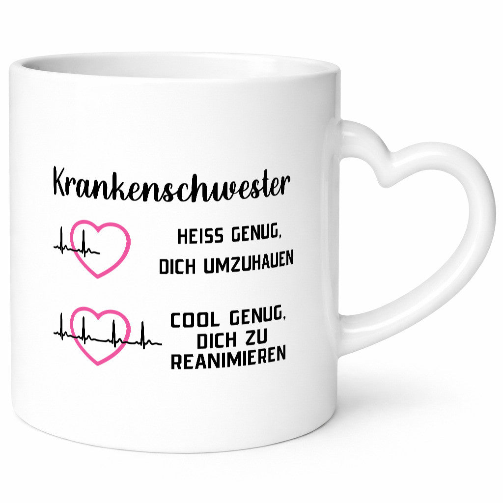 Krankenschwester umhauen, cool reanimieren | Herzschlag Geschenk Humor