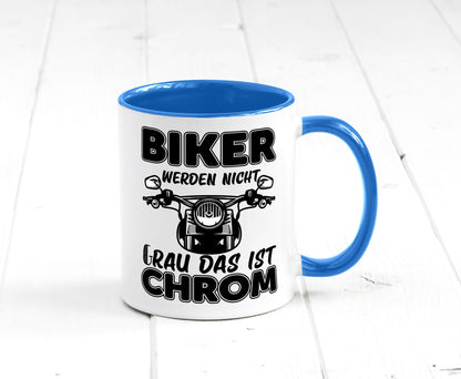 Biker werden nicht grau | Motorrradfahrer Tasse Humor Geschenkidee