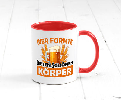 Bier förmte diesen Körper | bierliebhaber v2 Humor Geschenkidee Tasse