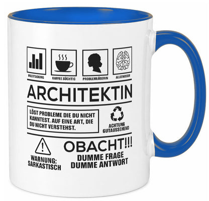 Achtung Probleme Architektin | Architektur Büro lustig Arbeit Kollegen Geschenk
