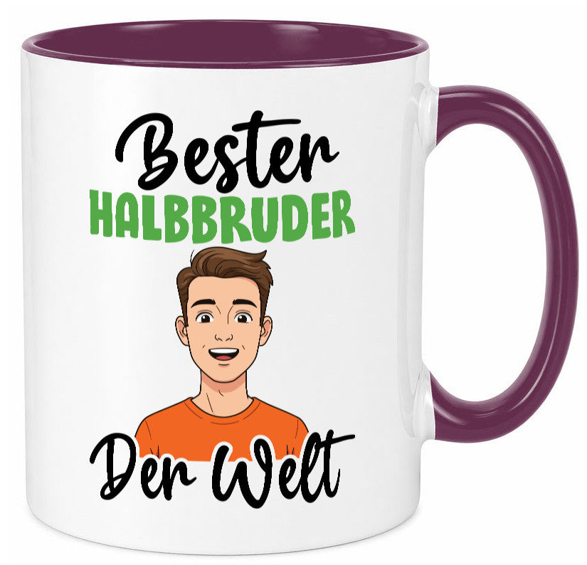 Bester Halb Bruder | Stiefvater Humor Familie Geschenkidee Tasse