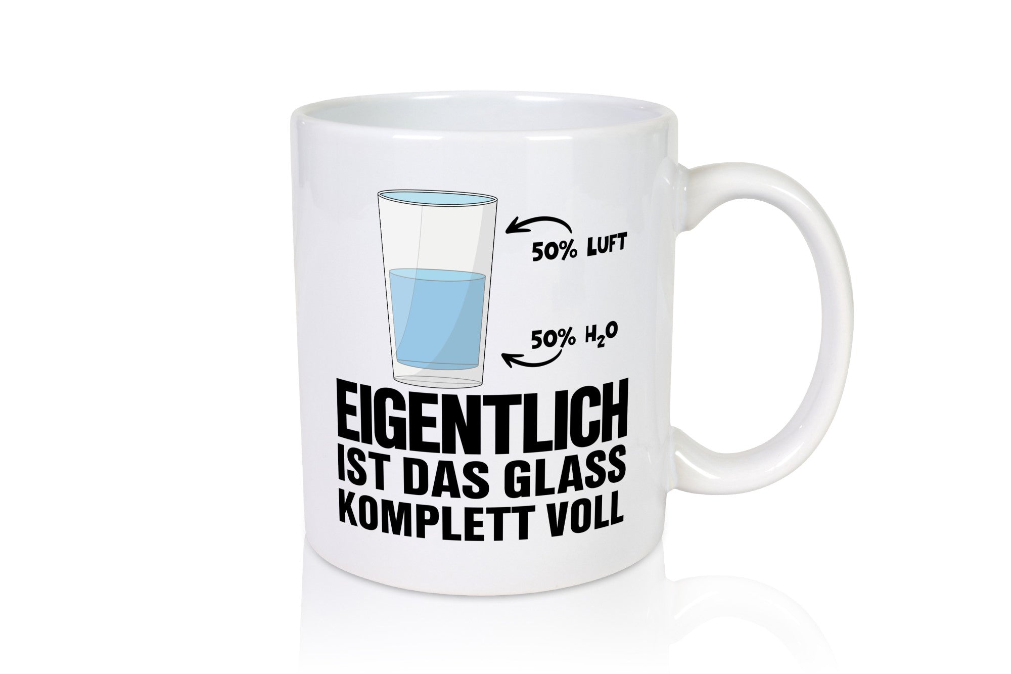 Wasserglas Motiv | Optimist Tasse Chemiker Chemie Humor Geschenkidee