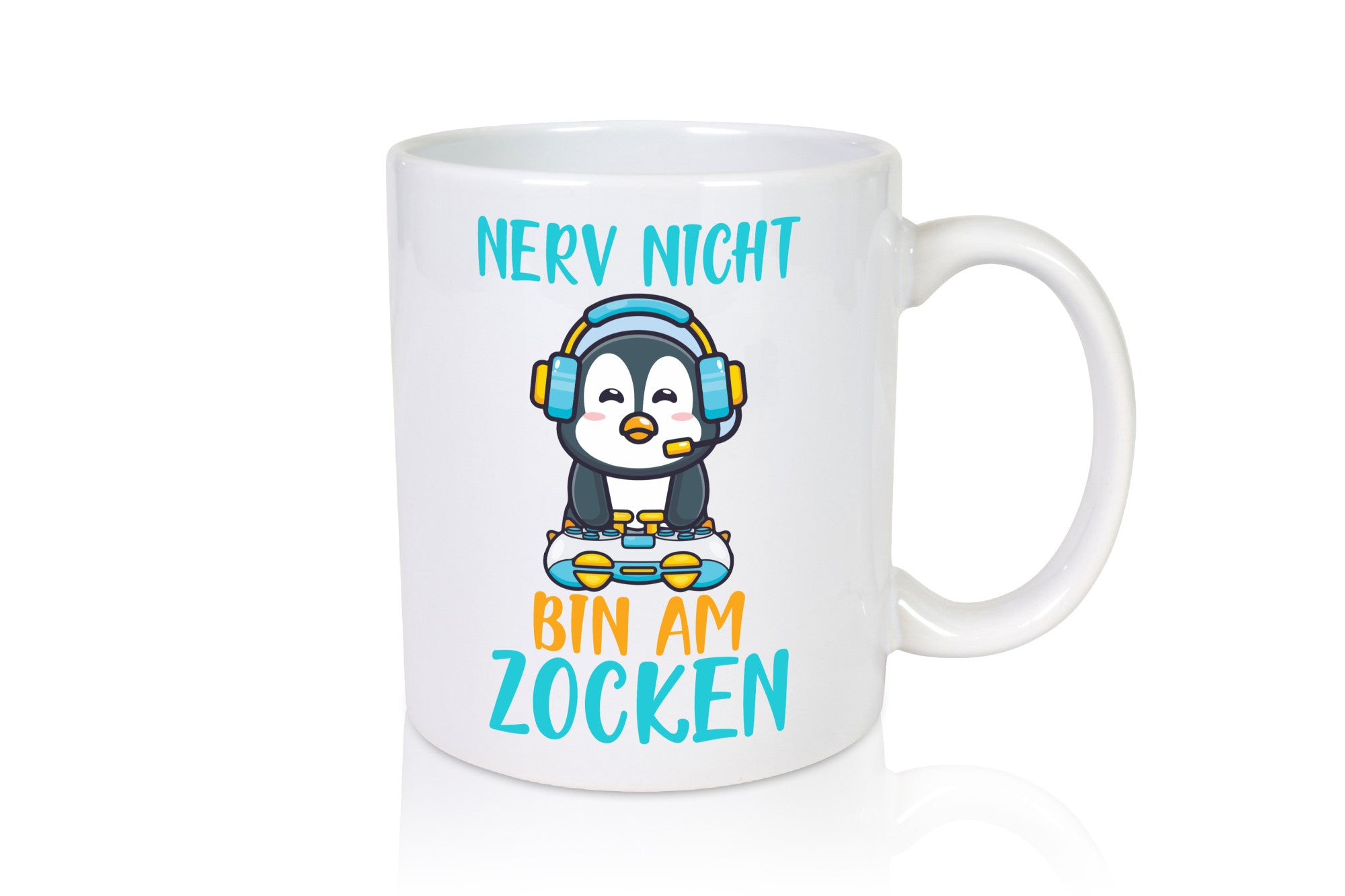 Nerv nicht | Zocker Gamer PC Freunde Pinguin-Comic Humor Geschenkidee Tasse