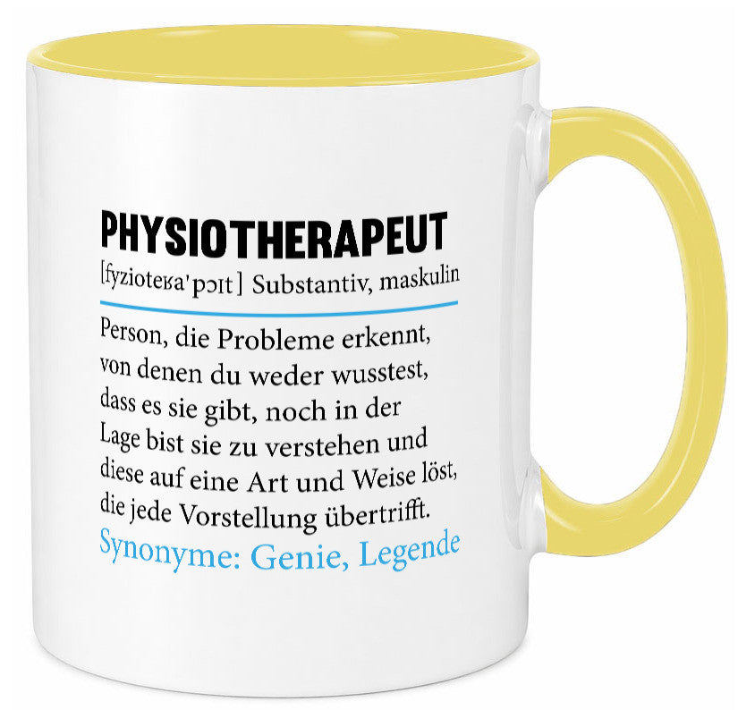 Physiotherapeut | Beruf Spruch Text lustig v2 Humor Arbeit Kollegen Büro