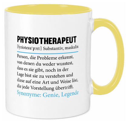 Physiotherapeut | Beruf Spruch Text lustig v2 Humor Arbeit Kollegen Büro