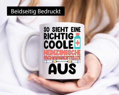 Coole Medezinsche Fachangestellte | Arzthelferin Geschenkidee Humor Tasse