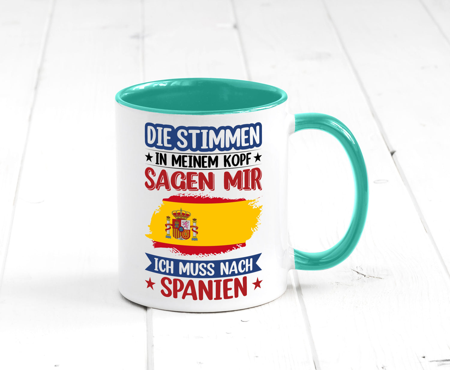 Spanien | Urlaub Stimmen in meinem Kopf Traumland v2 lustiger Spruch Geschenk
