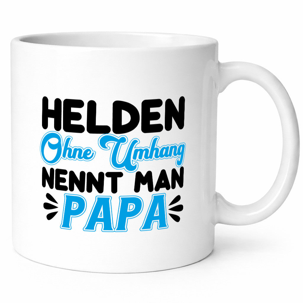 Superheld Papa Geschenk Humor Geschenkidee lustiger Spruch Tasse