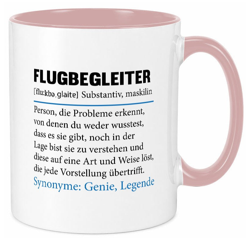 Flugbegleiter | Spruch Steward Flughafen Geschenk Humor Geschenkidee lustiger Tasse