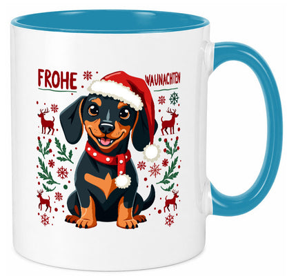 Frohe Waunachten | Ugly Christmas Weihnachtshund v2 Humor Tierliebhaber