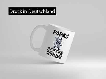 Papas bester schuss | Vatertag Papa der Welt Humor Familie Geschenkidee Tasse
