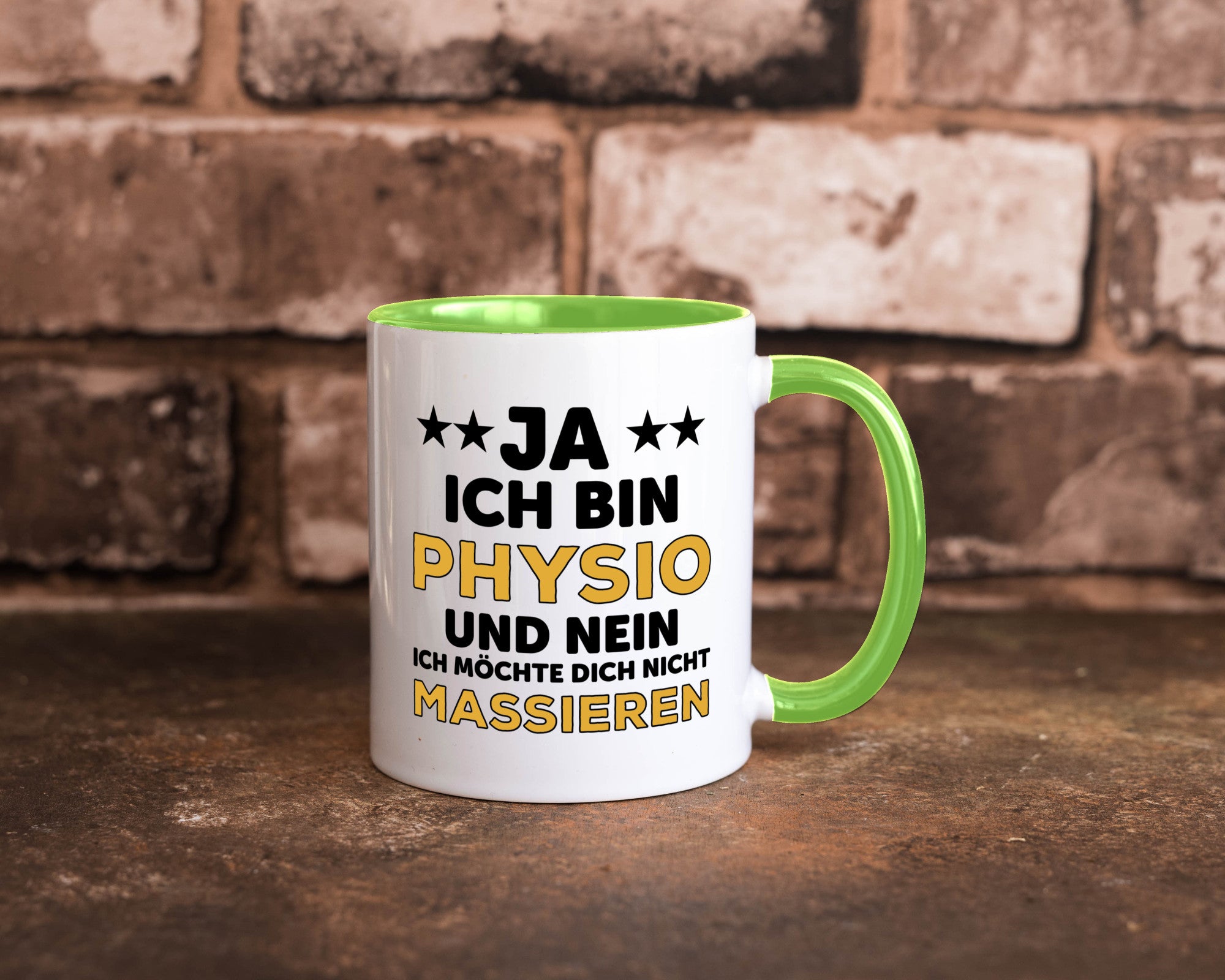 Ich bin Physio | lustige Spruch Tasse Physiotherapeut Geschenkidee Humor