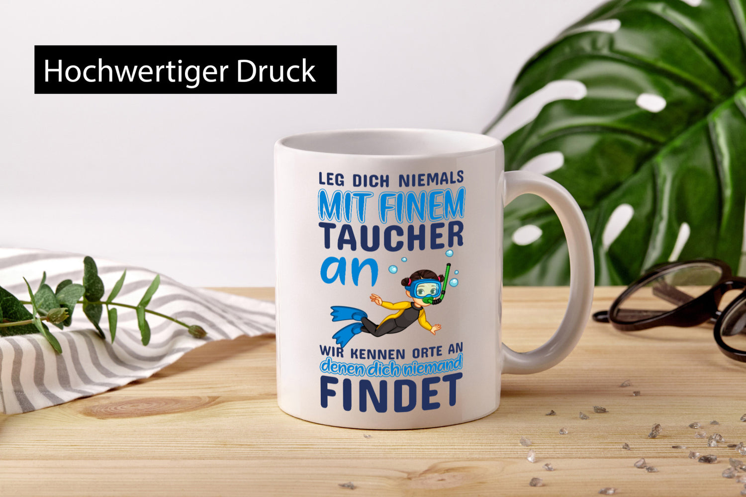 Taucher Humor | Spruch Tasse Tauchen Witz Geschenk Geschenkidee lustiger