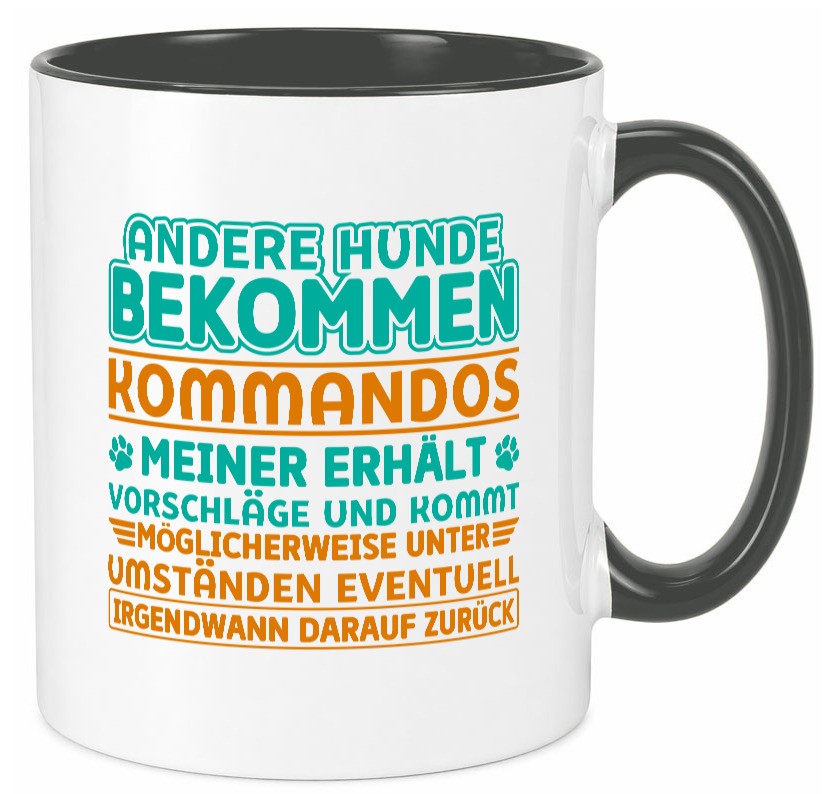 Hunde Training | Hundebesitzer Tasse Hundekommando vl10 Geschenk Tierliebhaber