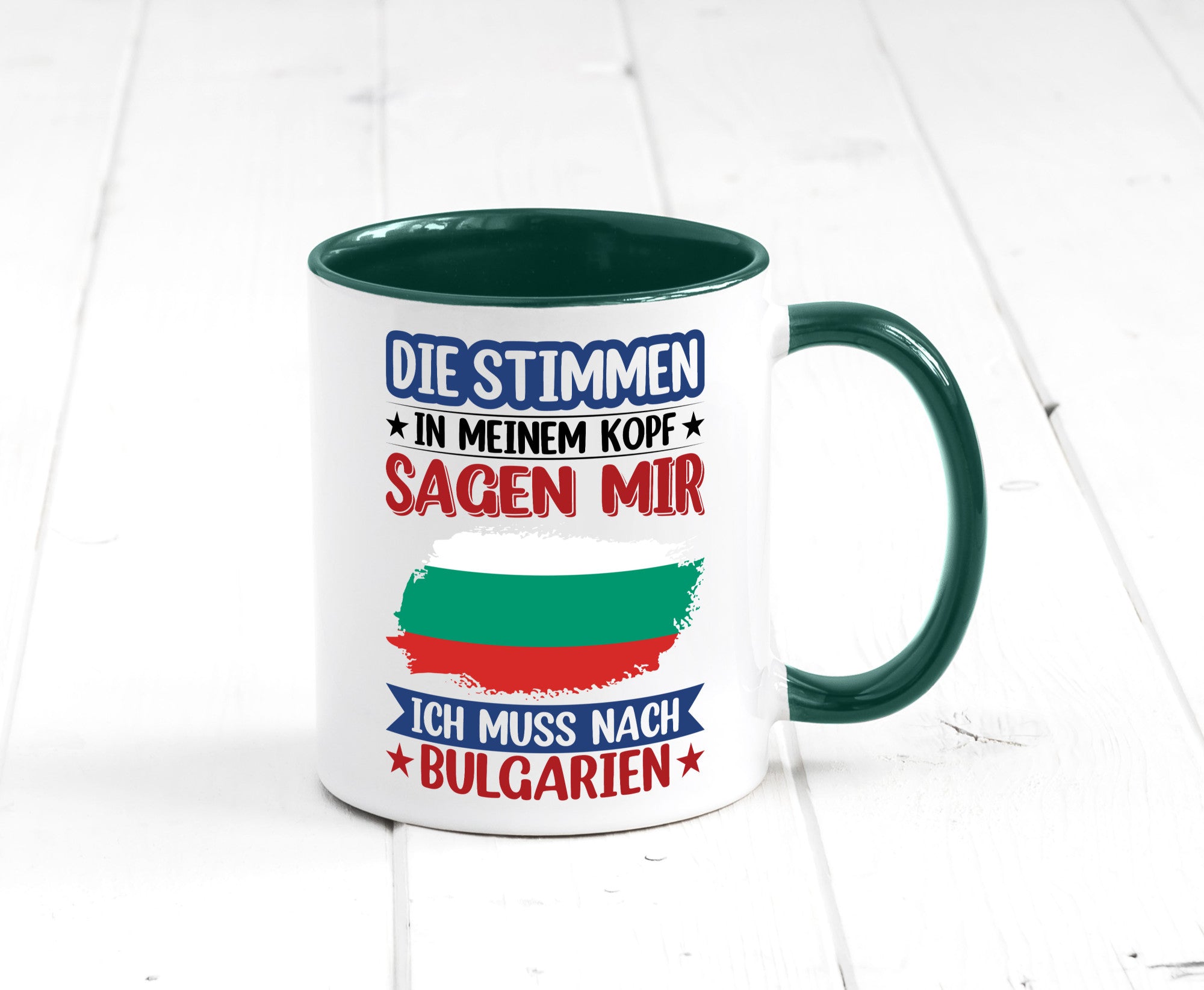 Bulgarien | Urlaub Stimmen in meinem Kopf Traumland Humor Geschenkidee Tasse