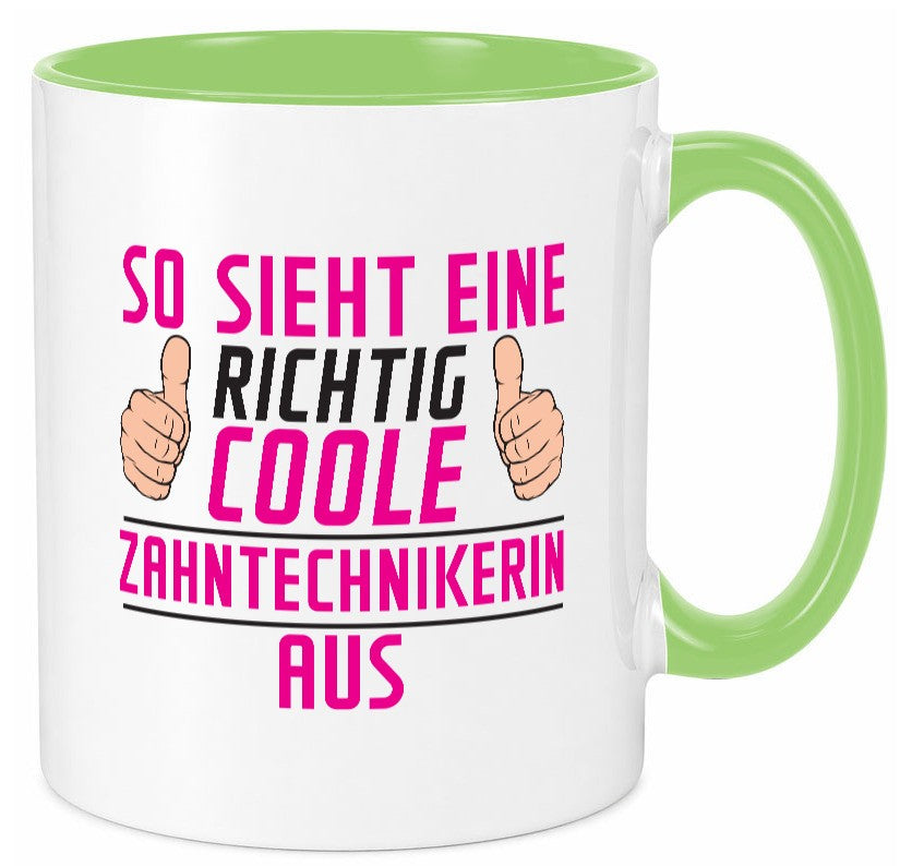 Richtig Coole Zahntechnikerin | Zahnmedizin lustig Humor Geschenkidee Geschenk Tasse