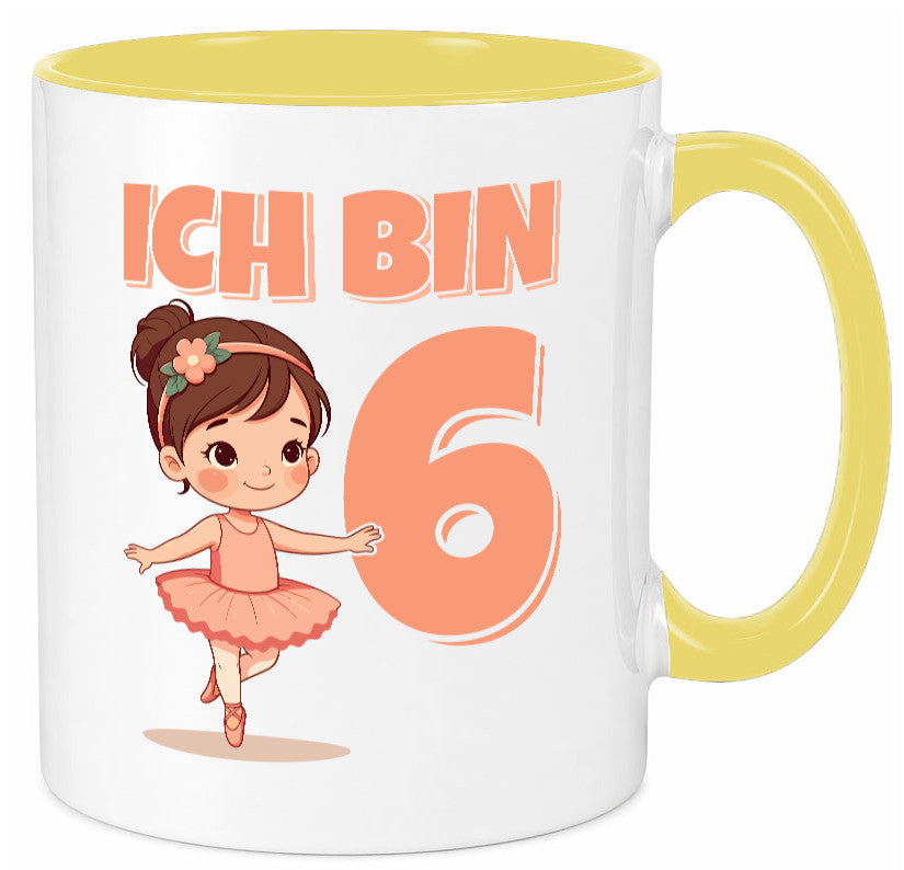 6 Geburtstag | Jahre Ballerina Mädchen Ballet lustig Geschenkidee Geschenk Tasse