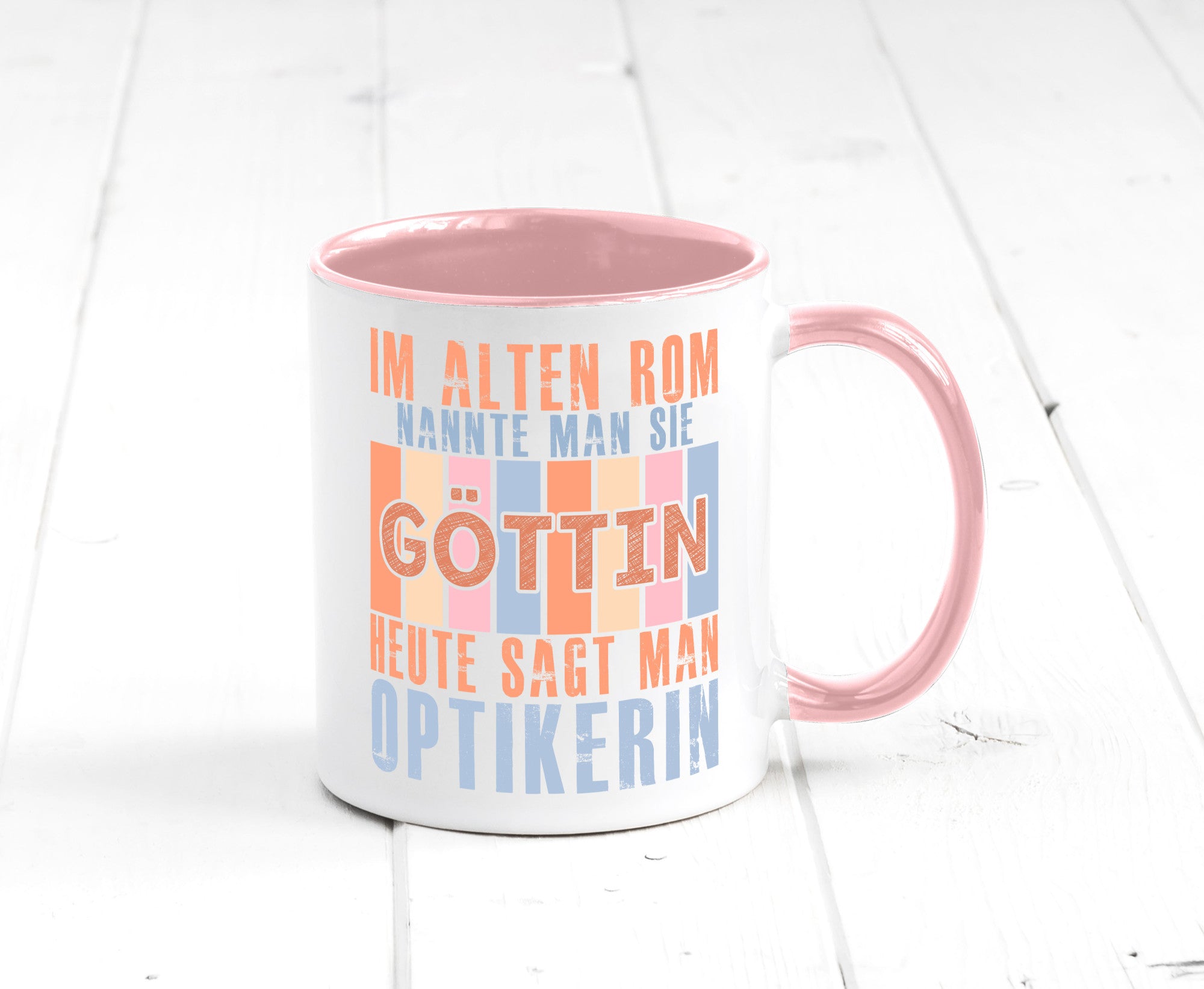Heute sagt man: Optikerin | Augenoptik lustig Humor Geschenkidee Geschenk Tasse
