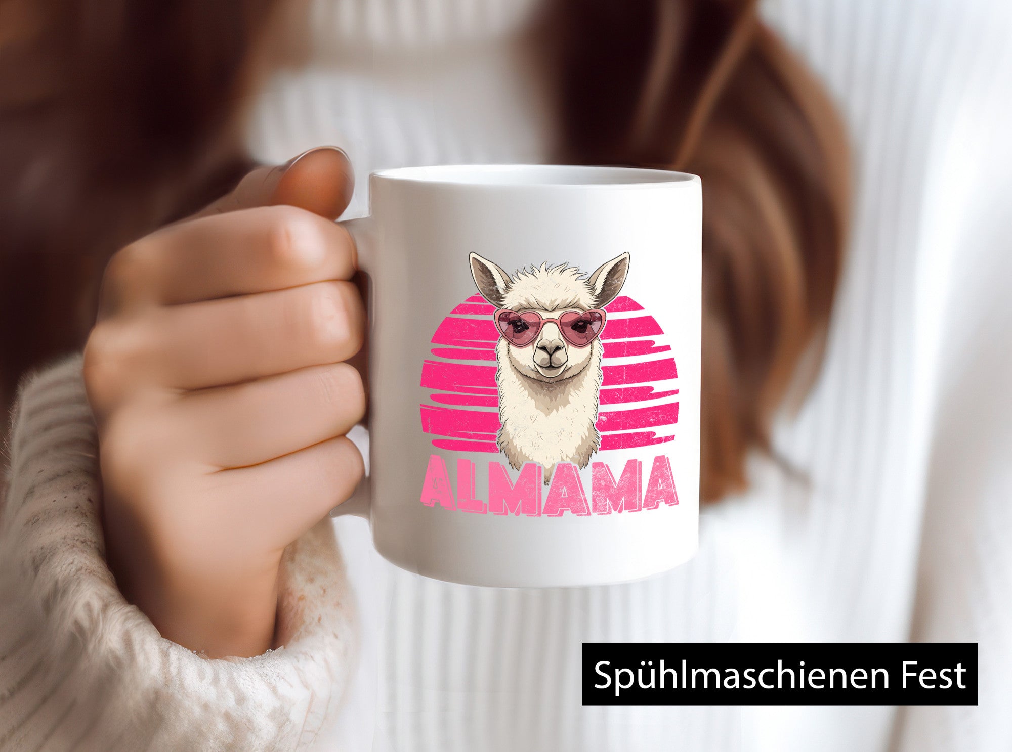 Almama | Lama Muttertag Humor Familie Geschenkidee Tasse