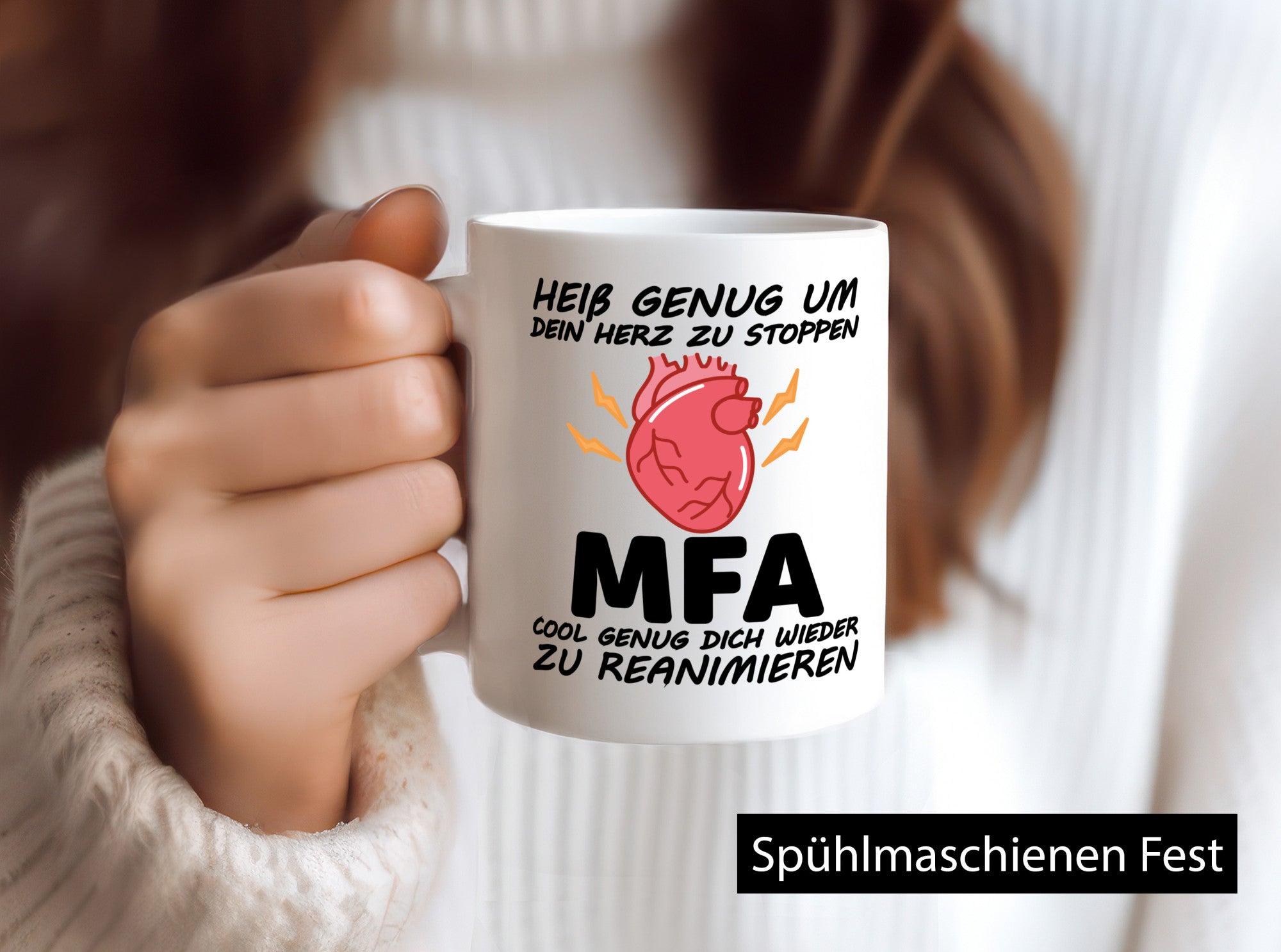 MFA Tasse | Herz Motiv Krankenpfleger Statement lustiger Spruch Geschenk Humor