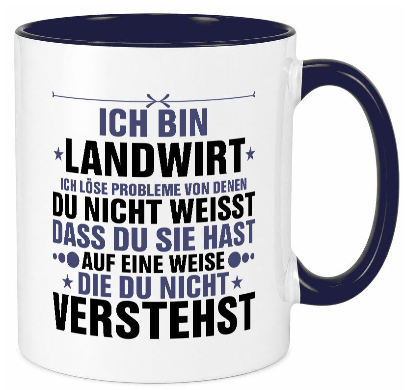 Löse Probleme: Landwirt | Bauer Landwirtschaft v2 Geschenk Humor Geschenkidee