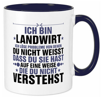 Löse Probleme: Landwirt | Bauer Landwirtschaft v2 Geschenk Humor Geschenkidee