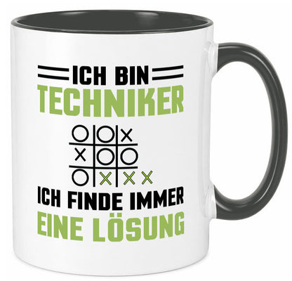 Ich bin Techniker finde immer eine Lösung | lustiger Spruch Geschenk Humor