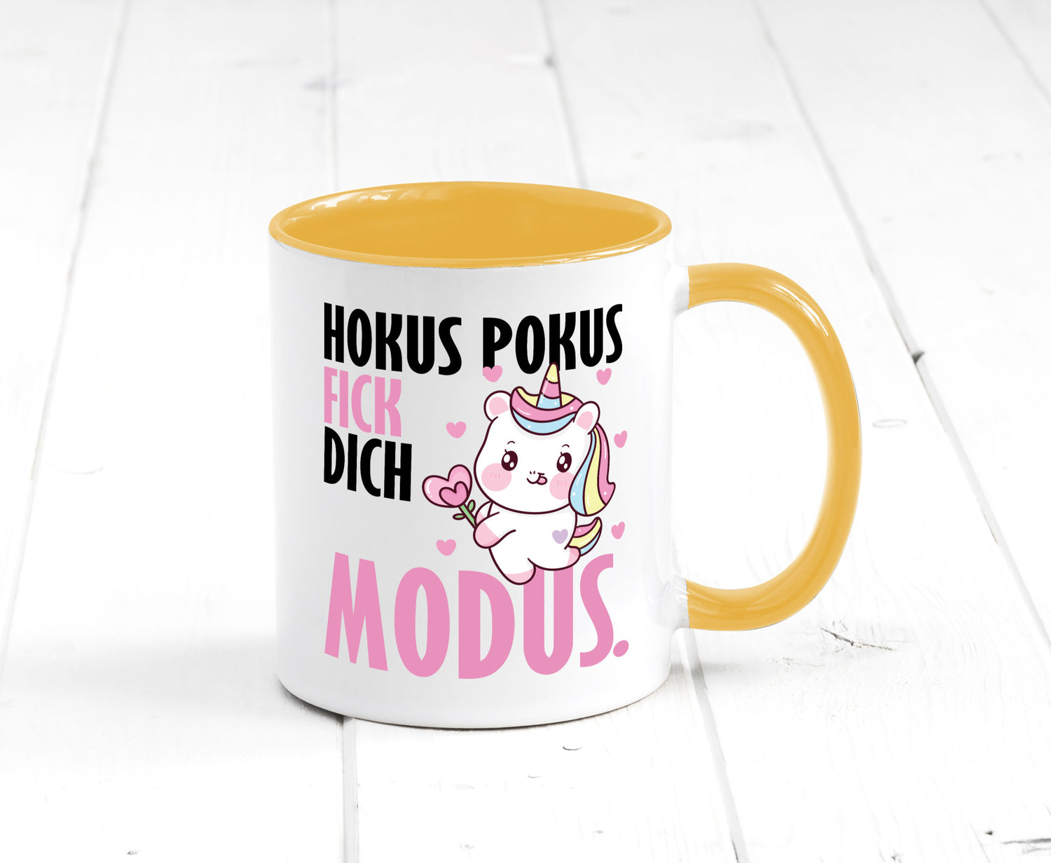 Hokus Pokus lustiger Spruch Geschenk Humor Geschenkidee Tasse
