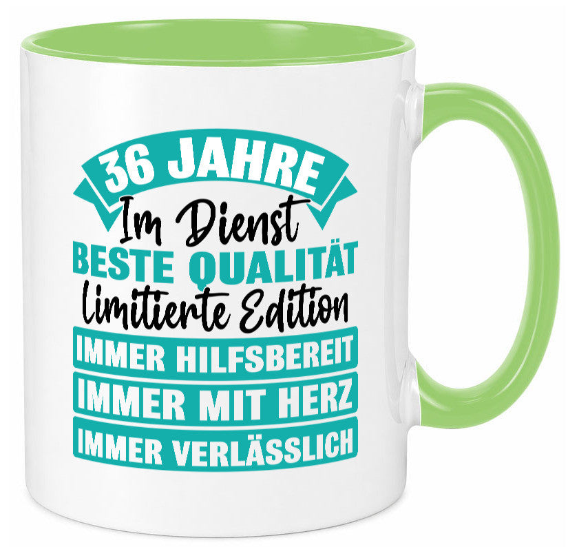 36 Jahre im Dienst | Jubiläum Arbeit Geschenk Kollegen Büro lustiger Spruch