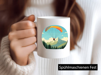 Gleitschirm | Motiv Paragleiter Gleitschirmfliegen vl9 Humor Geschenkidee Tasse