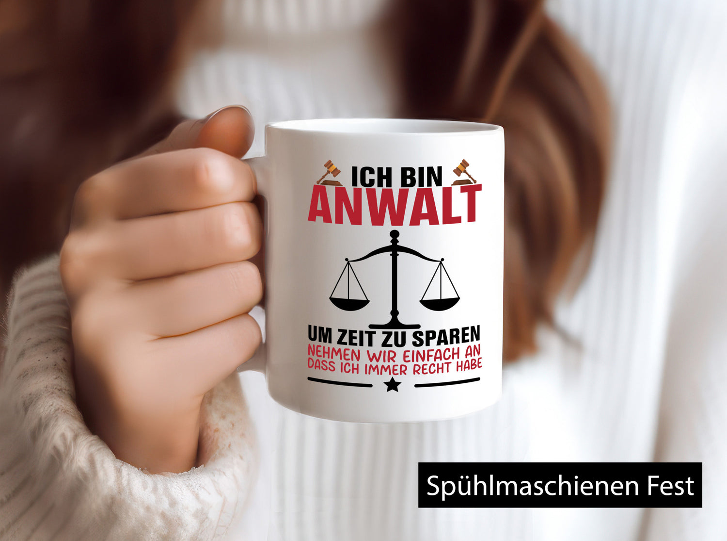Zeit sparen | Anwalt Jura Jurist Humor Geschenkidee Tasse