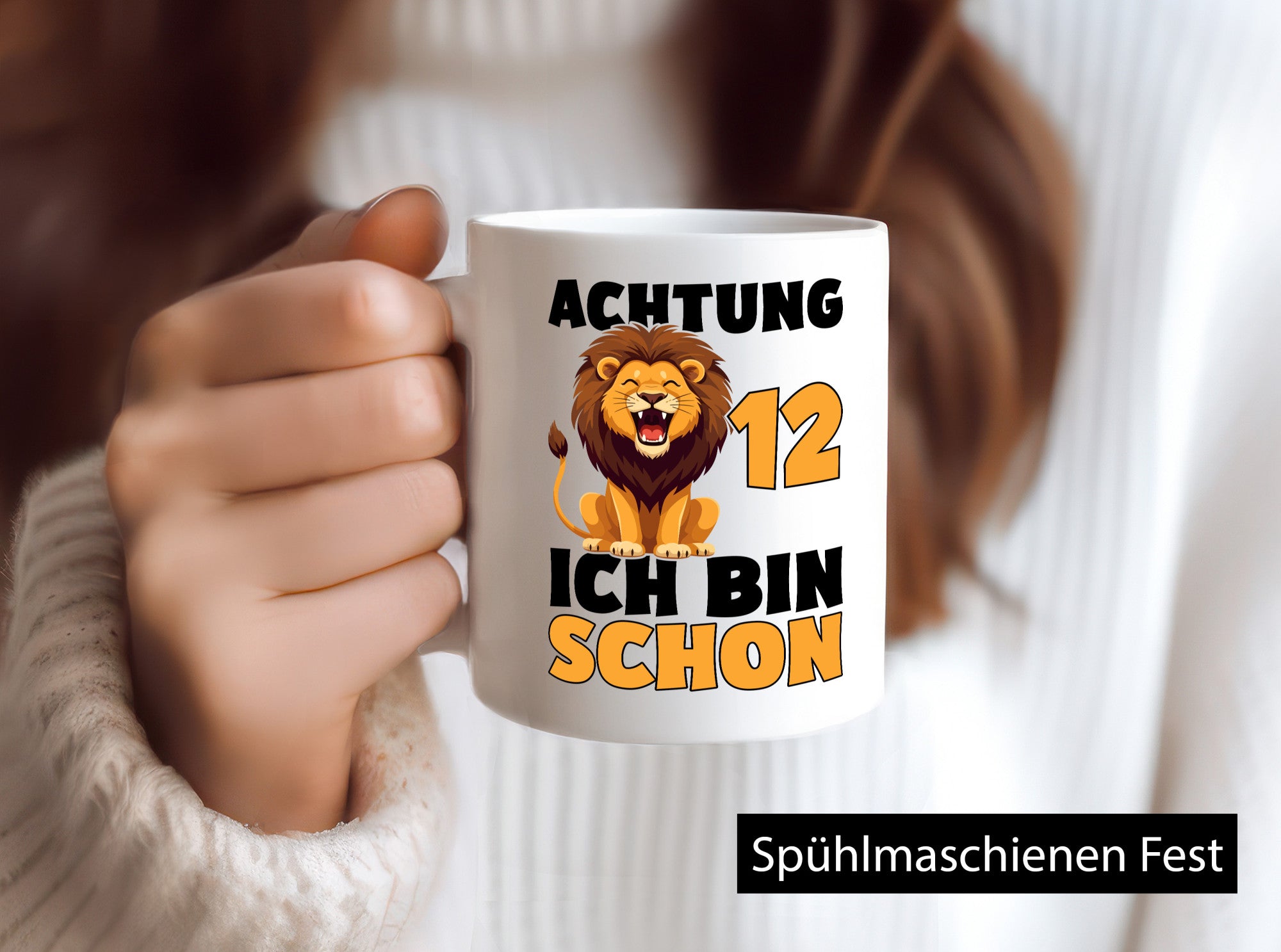 12. Geburtstag | 12 Jahre Löwe lustig Geschenkidee Geschenk Tasse