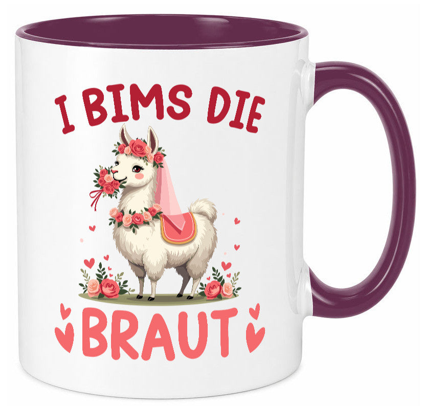 I bims die Braut | Einhorn JGA Hochzeit lustig Humor Geschenkidee Geschenk Tasse