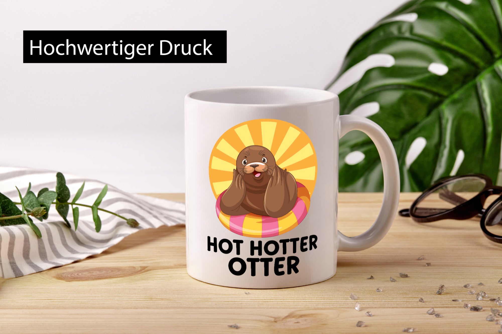 Hot Hotter Otter | Otterliebe lustig Humor Geschenkidee Geschenk Tasse