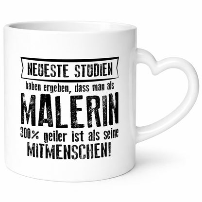 Neuste Studien: Malerin | Malerinnen lustig Humor Geschenkidee Geschenk Tasse