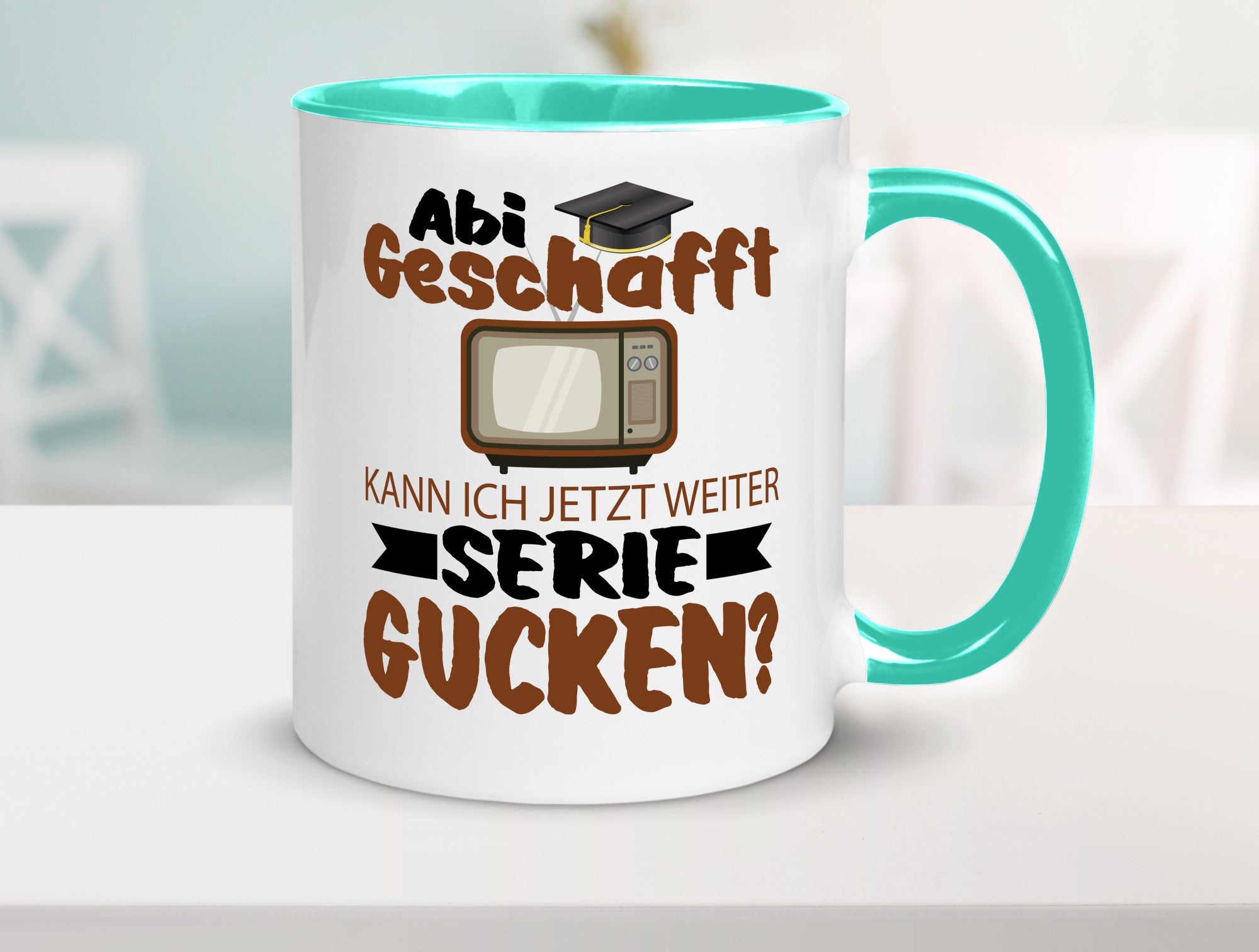 Abi Geschaft | Serie Gucken Bachlor Abitur Geschenk Humor Geschenkidee lustiger