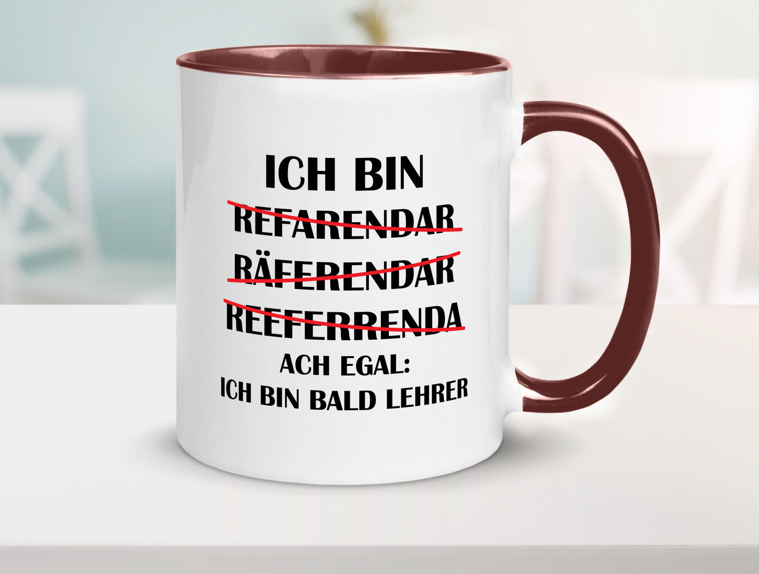 Ich bin bald Lehrer | Rechtschreibfehler lustig Humor Geschenkidee Geschenk