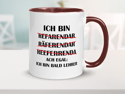 Ich bin bald Lehrer | Rechtschreibfehler lustig Humor Geschenkidee Geschenk