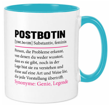 Postbotin | Beruf Post lustiger Spruch Briefträger v2 Humor Arbeit Kollegen