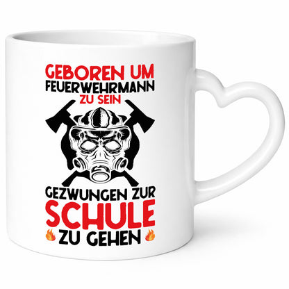 Geborener Feuerwehrmann | Feuerwehr Brand Maske Schule lustiger Spruch Geschenk