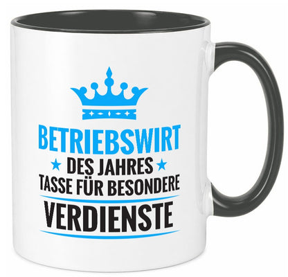 Besonderer Verdienst: Betriebswirt | Betriebswirtschaft Geschenkidee Humor Tasse