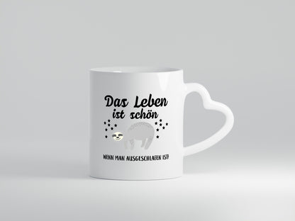 Schön ausgeschlafen | Morgenmuffel Motiv müde Geschenkidee Humor Tasse