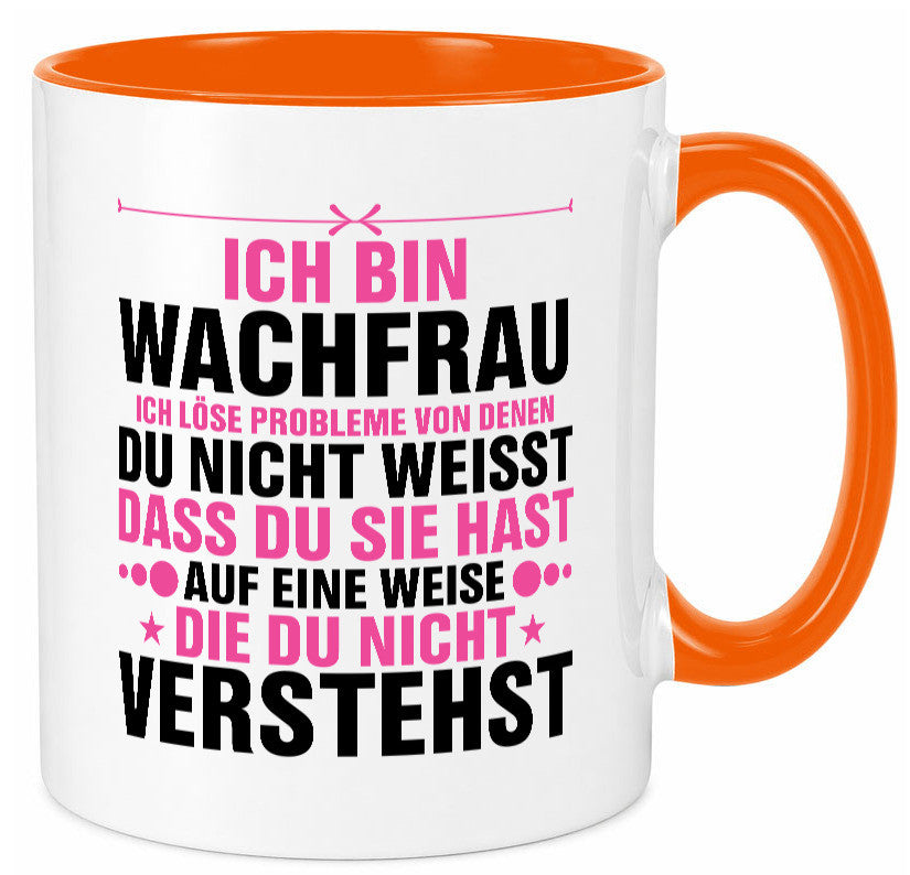 Löse Probleme: Wachfrau | Wachpersonal Nachtwächter Geschenk Humor Geschenkidee